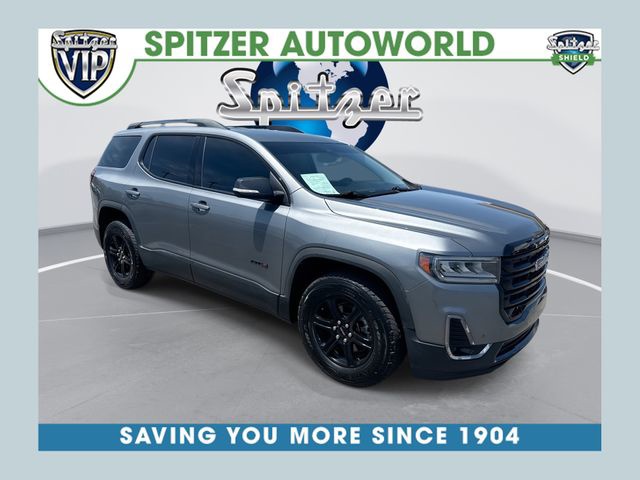 Gray (Satin Steel Metallic) 2021 GMC Acadia SUV / Crossover Four-Wheel Drive 9-Speed Automatic