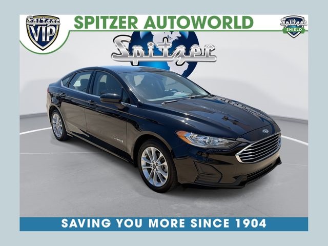Black 2019 Ford Fusion Hybrid SE FWD Sedan Front-Wheel Drive Continuously Variable Transmission