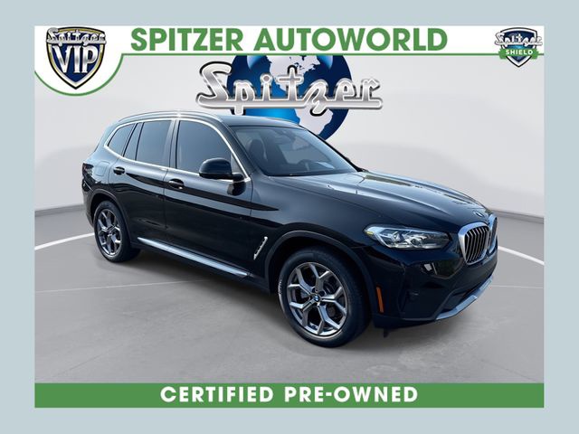 Black Sapphire Metallic 2024 BMW X3 SUV / Crossover Rear-Wheel Drive 8-Speed Automatic