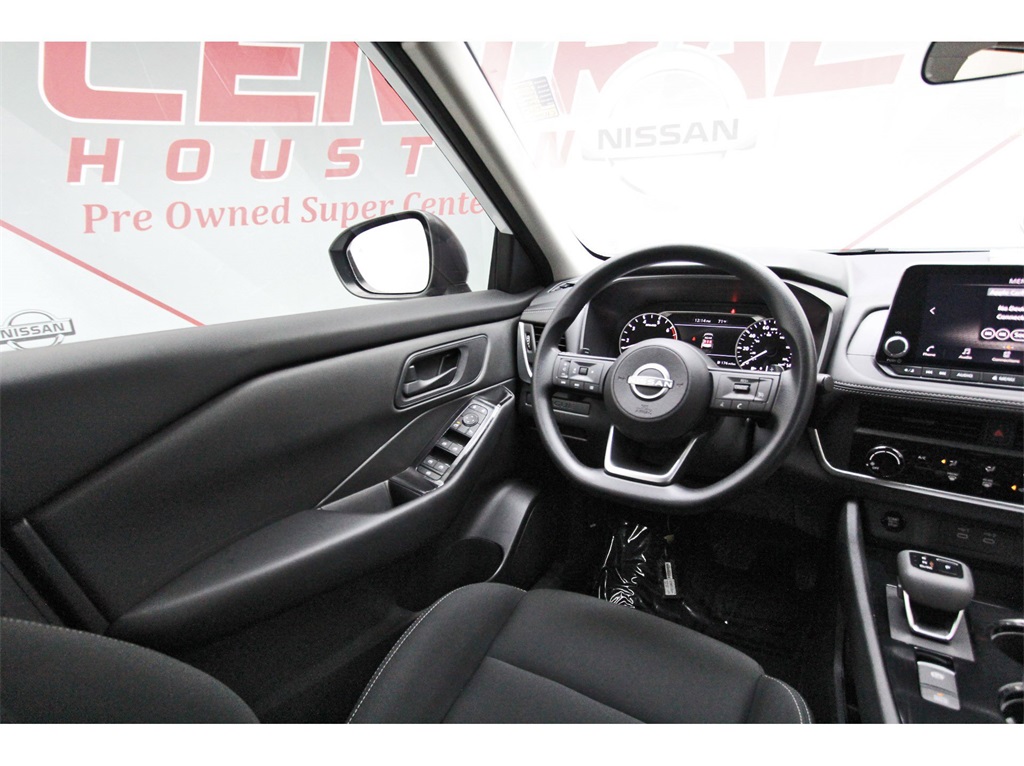 2024 Nissan Rogue S White at Central Houston Nissan