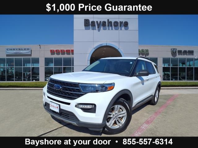 2021 Ford Explorer XLT White at Durrett Motor Company