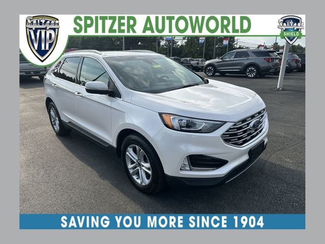 White Platinum Clearcoat Metallic 2019 Ford Edge SUV / Crossover All-Wheel Drive 8-Speed Automatic