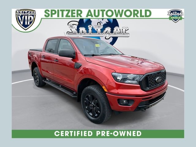 Hot Pepper Red Metallic Tinted Clearcoat 2023 Ford Ranger XLT SuperCrew 4WD Pickup Truck Four-Wheel Drive Automatic