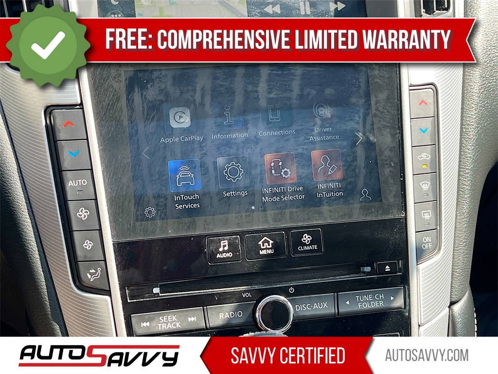 2023 INFINITI Q50 LUXE White at AutoSavvy Houston Southwest