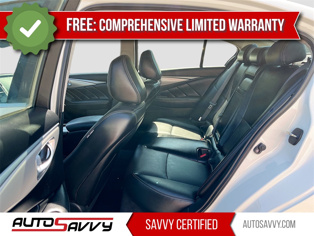 2023 INFINITI Q50 LUXE White at AutoSavvy Houston Southwest