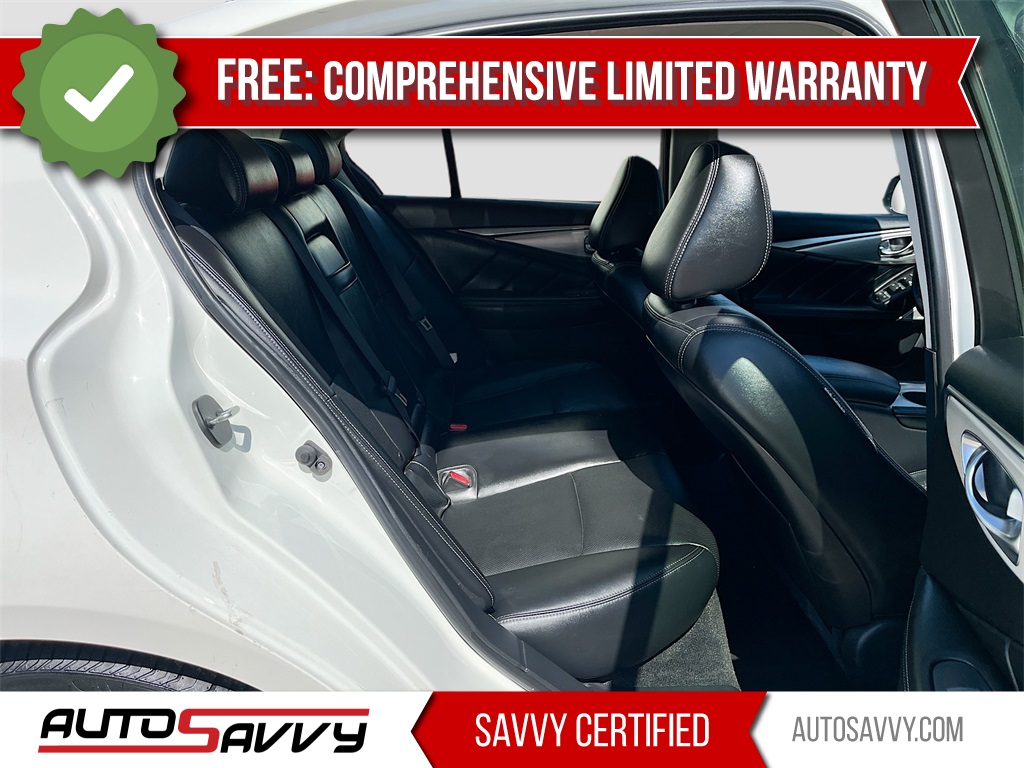 2023 INFINITI Q50 LUXE White at AutoSavvy Houston Southwest