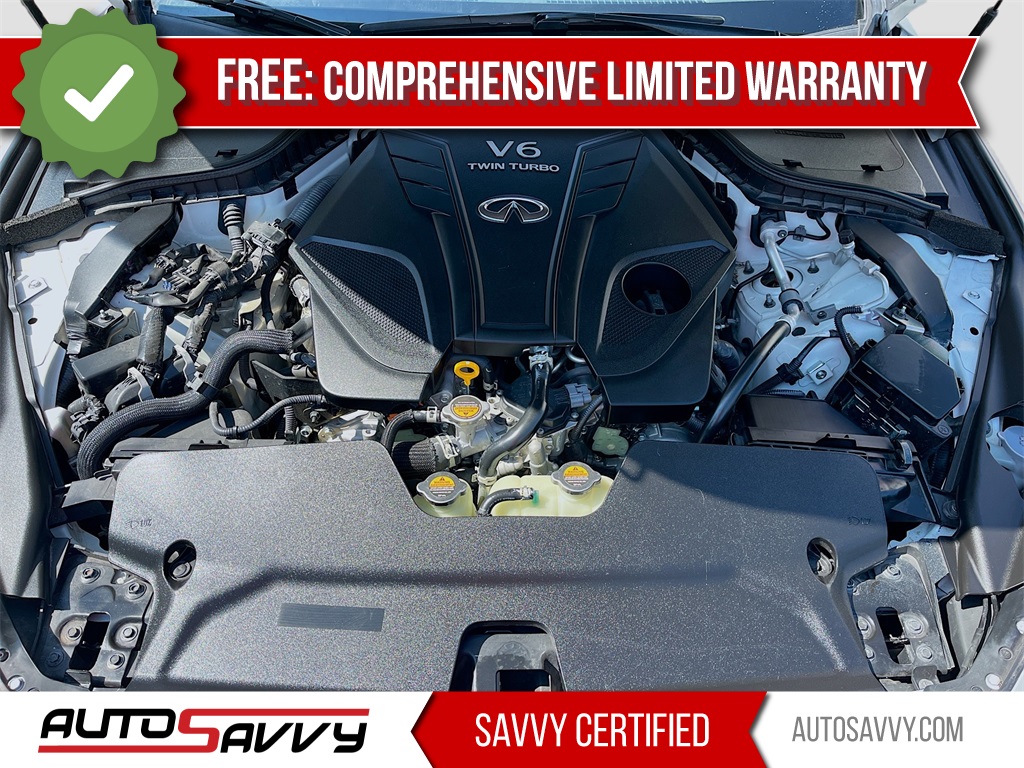 2023 INFINITI Q50 LUXE White at AutoSavvy Houston Southwest