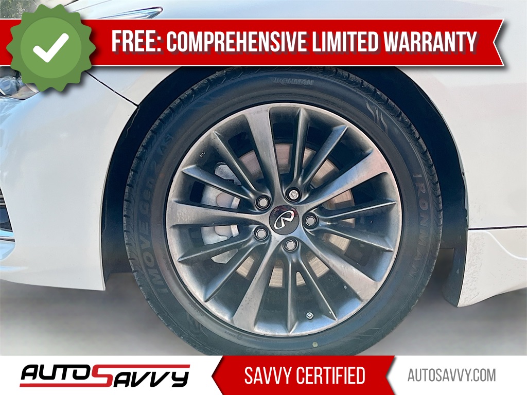 2023 INFINITI Q50 LUXE White at AutoSavvy Houston Southwest