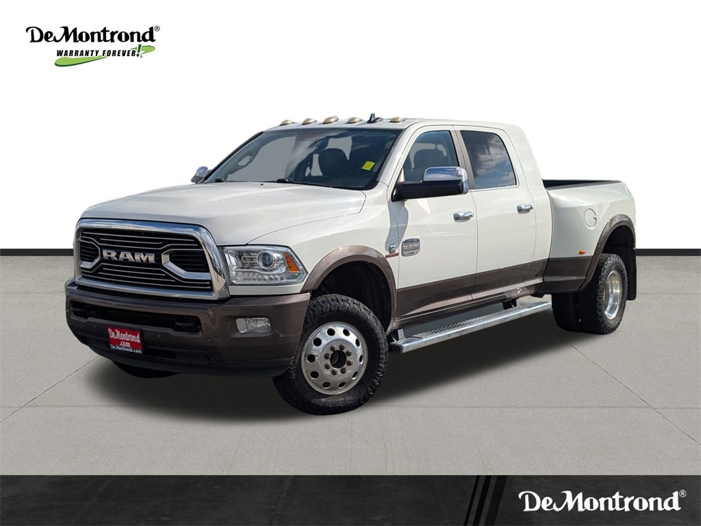 2017 Ram 3500 Laramie Longhorn White at DeMontrond Auto Country