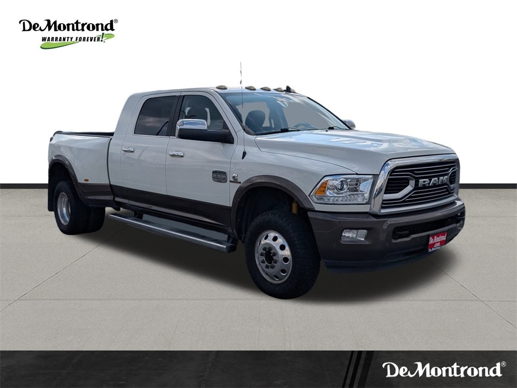 2017 Ram 3500 Laramie Longhorn White at DeMontrond Auto Country