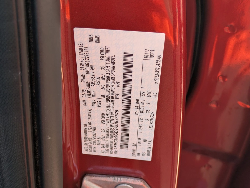 Used 2019 Ford Escape For Sale in Findlay, OH