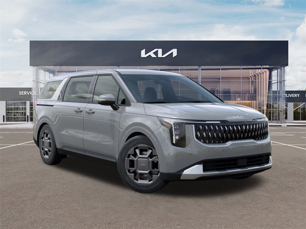 2026 Kia Carnival Hybrid EX Silver at DeMontrond Automotive Group
