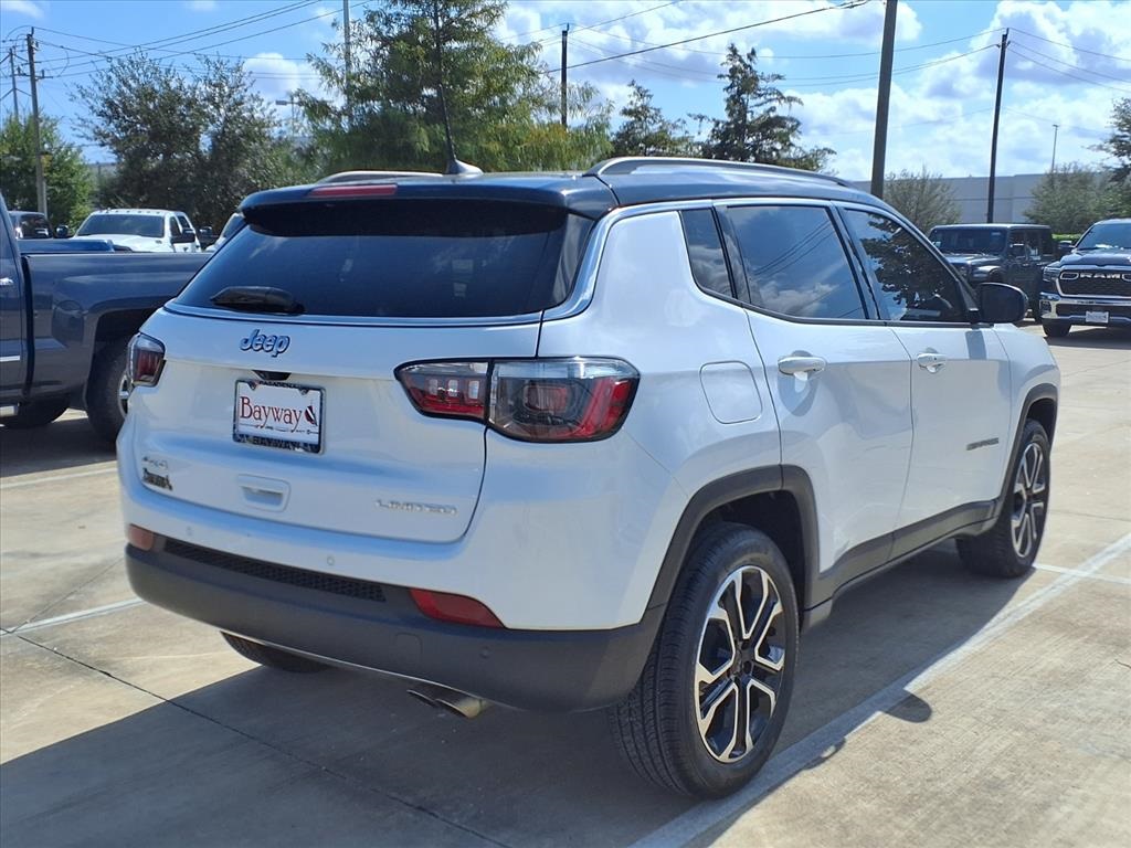 2022 Jeep Compass Limited White at North Houston Mitsubishi