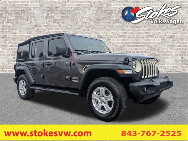 2019 Jeep Wrangler Unlimited Sport S Gray at Stokes Mazda