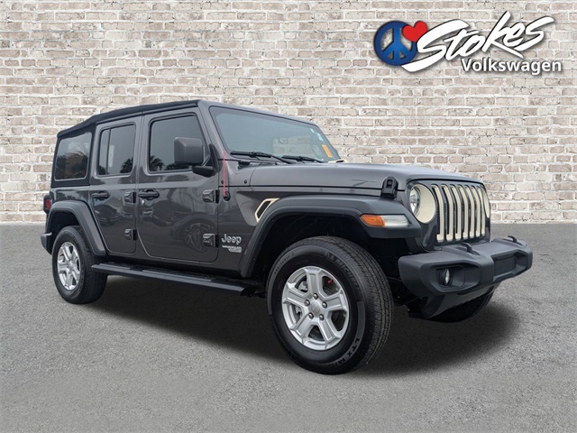 2019 Jeep Wrangler Unlimited Sport S Gray at Stokes Mazda