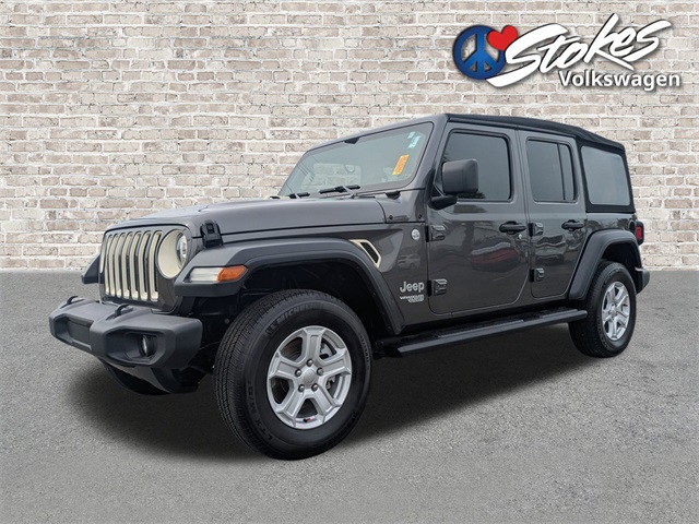 2019 Jeep Wrangler Unlimited Sport S Gray at Stokes Mazda