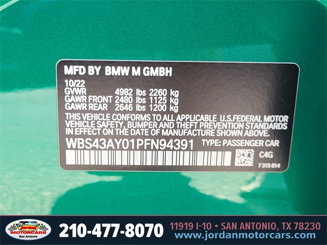 Used Car 2023 Bmw M3  Competition For Sale Under $90,000 In San Antonio, Texas