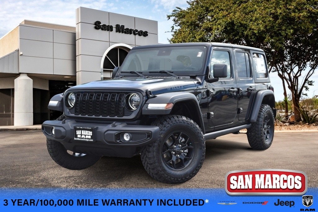 New Car 2024 Jeep Wrangler  Wagon 4 Dr. Willys Four Wheel Drive For Sale Under $60,000 In San Marcos, Texas