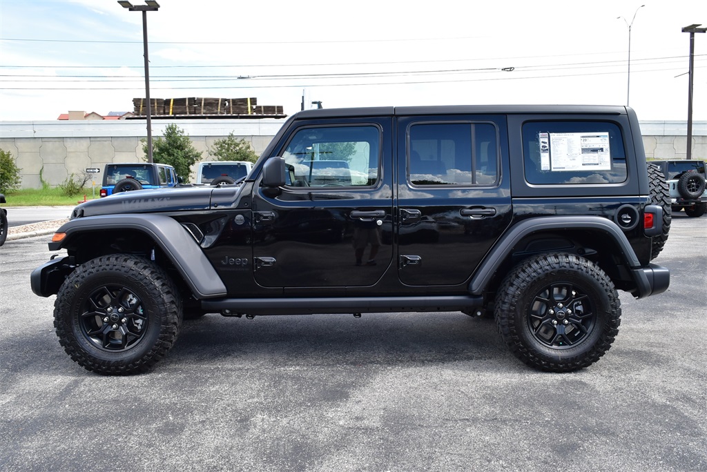 New Car 2024 Jeep Wrangler  Wagon 4 Dr. Willys Four Wheel Drive For Sale Under $60,000 In San Marcos, Texas