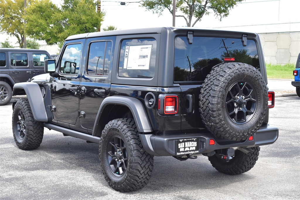 New Car 2024 Jeep Wrangler  Wagon 4 Dr. Willys Four Wheel Drive For Sale Under $60,000 In San Marcos, Texas