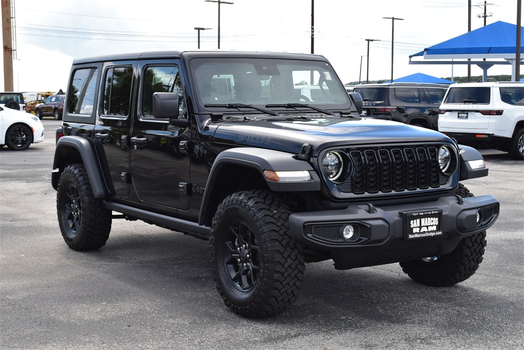 New Car 2024 Jeep Wrangler  Wagon 4 Dr. Willys Four Wheel Drive For Sale Under $60,000 In San Marcos, Texas