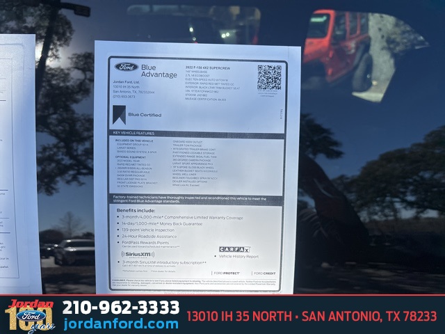 Used Car 2022 Ford F-150  Lariat For Sale Under $40,000 In San Antonio, Texas