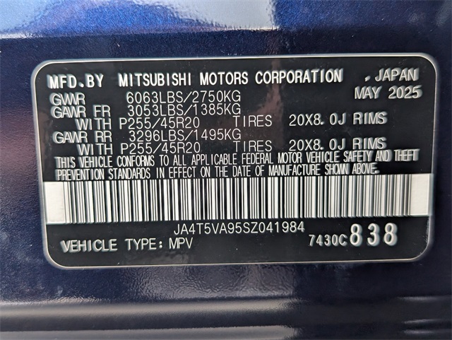 2025 Mitsubishi Outlander PHEV SE Blue at DeMontrond Gulf Freeway