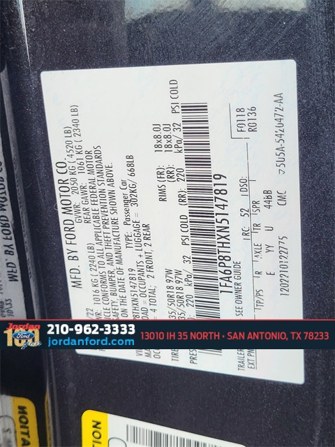 Used Car 2022 Ford Mustang  Ecoboost For Sale Under $25,000 In San Antonio, Texas