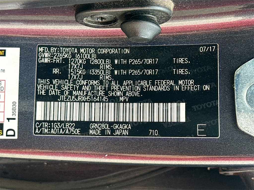 2017 Toyota 4Runner SR5 Premium Gray at Emmons Autoplex