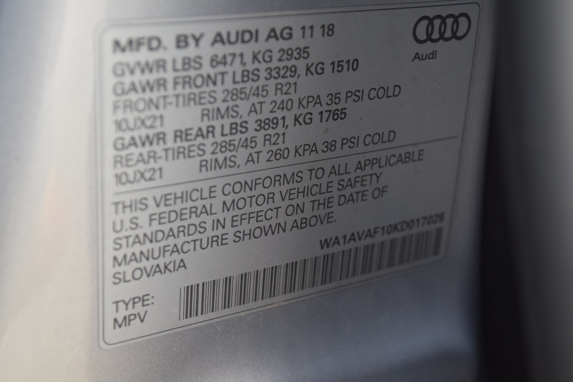 2019 Audi Q8 3.0T Premium Silver at South Houston Nissan