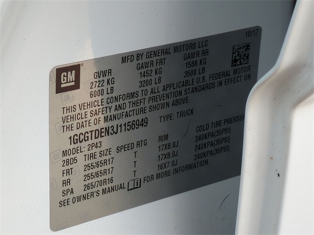 2018 Chevrolet Colorado Z71 for sale at PATRIOT CHEVROLET OF LIMERICK