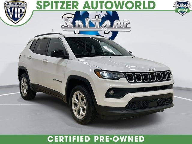Bright White Clearcoat 2024 Jeep Compass SUV / Crossover Four-Wheel Drive 8-Speed Automatic
