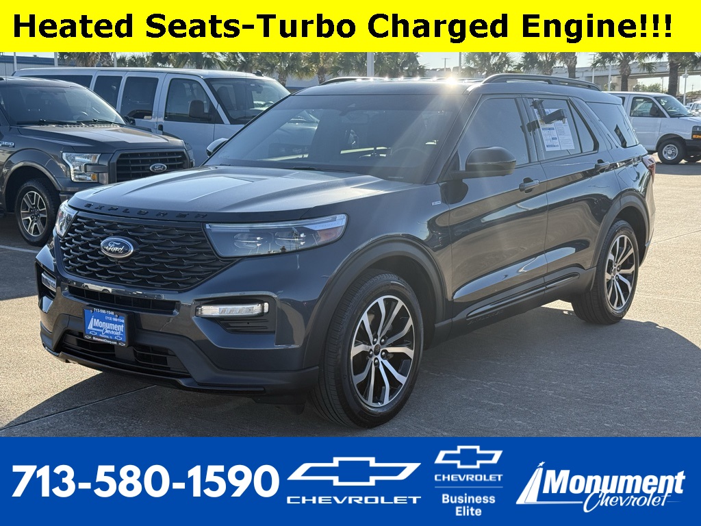 2023 Ford Explorer ST-Line Blue at Tom Peacock Cadillac