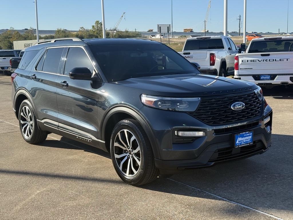 2023 Ford Explorer ST-Line Blue at Tom Peacock Cadillac