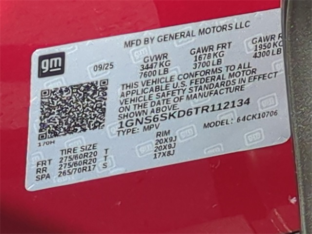 2026 Chevrolet Tahoe Premier for sale at PATRIOT CHEVROLET OF LIMERICK