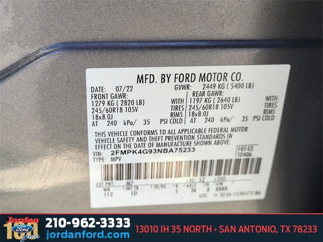 Used Car 2022 Ford Edge  Se For Sale Under $25,000 In San Antonio, Texas