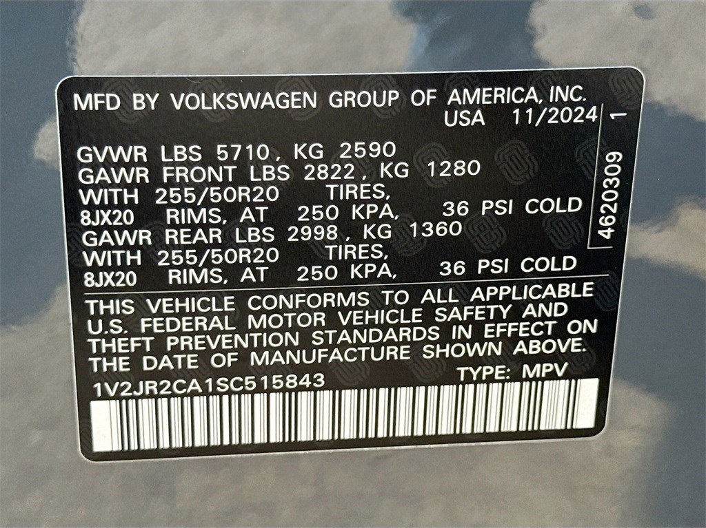 2025 Volkswagen Atlas 2.0T SE w/Technology Gray at DeMontrond Automotive Group