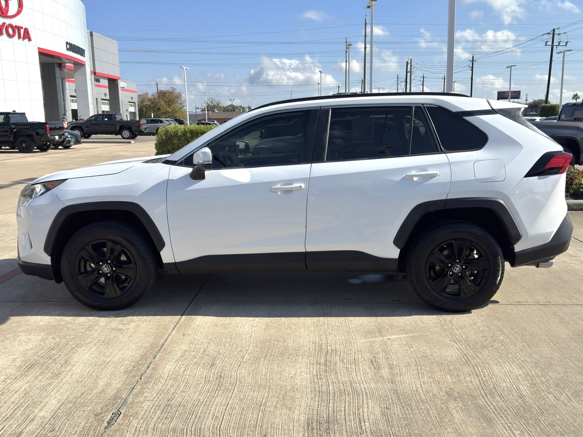 2019 Toyota RAV4 XLE White at Durrett Motor Company