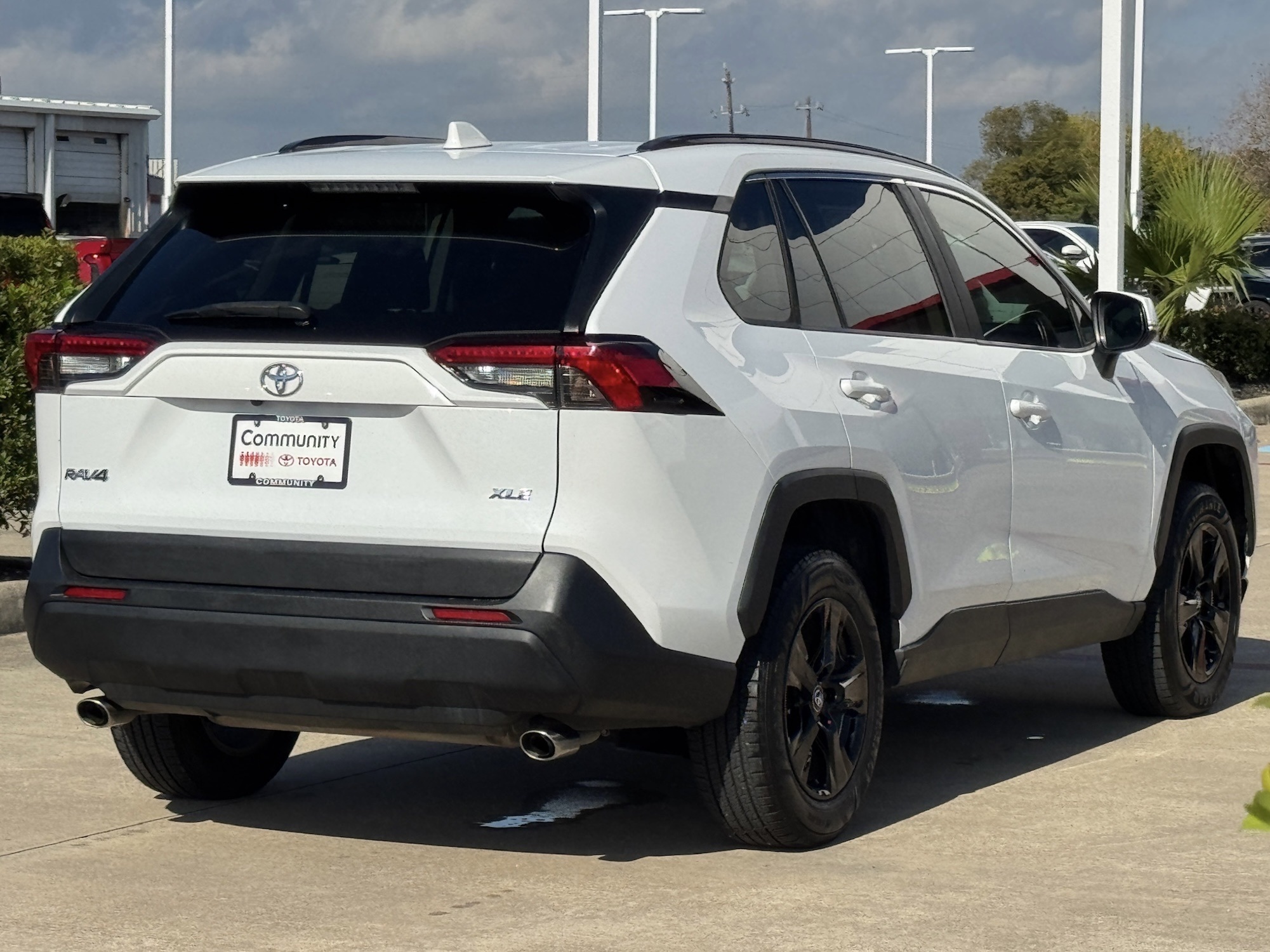 2019 Toyota RAV4 XLE White at Durrett Motor Company