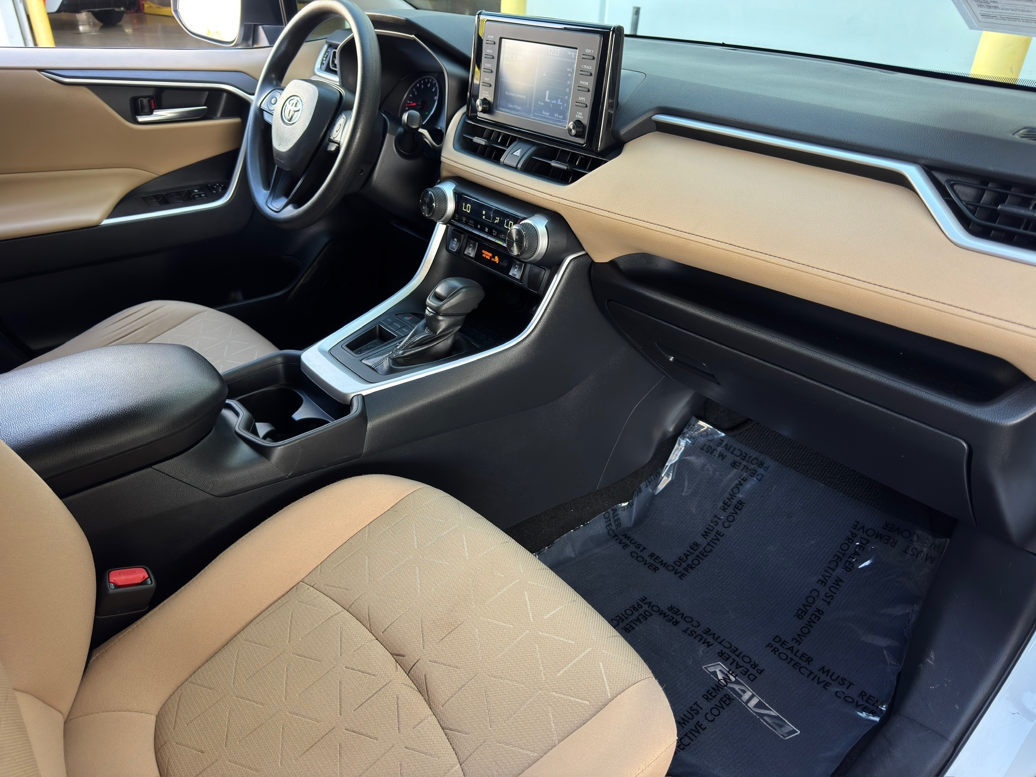 2019 Toyota RAV4 XLE White at Durrett Motor Company