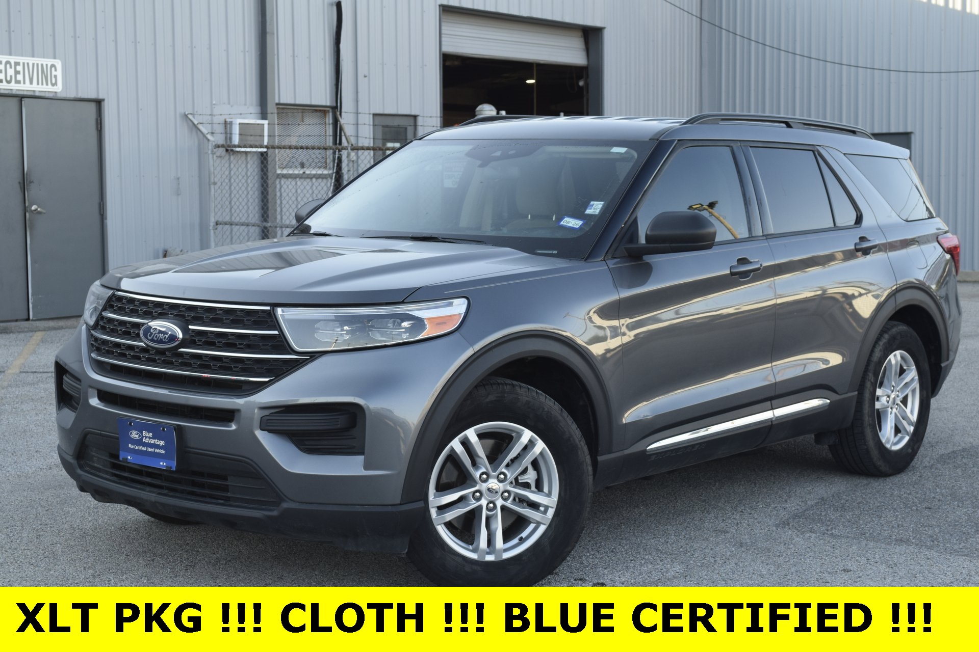 2021 Ford Explorer XLT Gray at Shottenkirk Kia Fort Bend