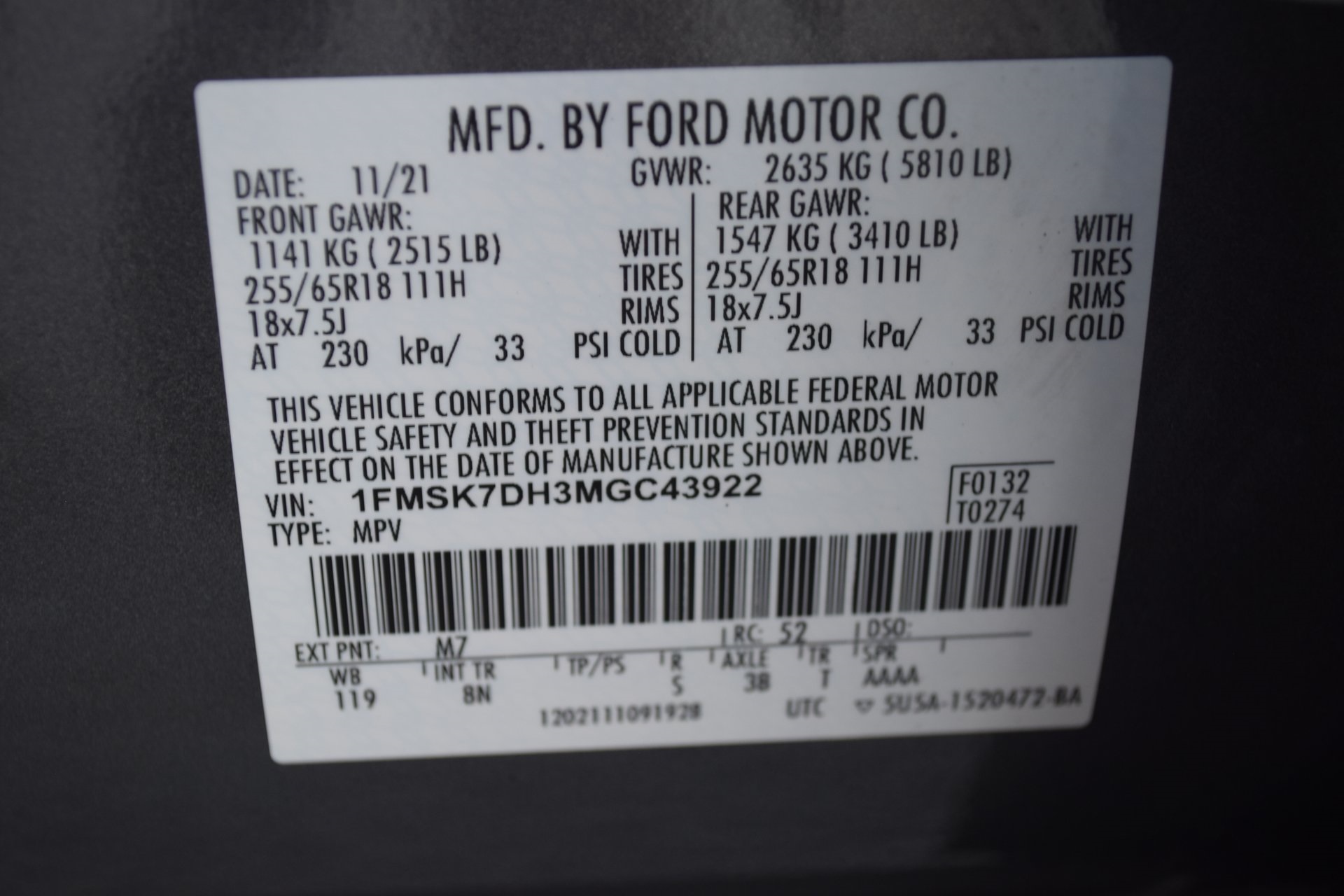 2021 Ford Explorer XLT Gray at Shottenkirk Kia Fort Bend