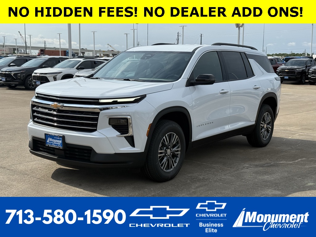 2026 Chevrolet Traverse LT White at Classic Elite Chevrolet Sugar Land