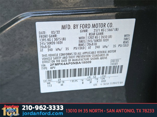 Used Car 2022 Ford Edge  St For Sale Under $30,000 In San Antonio, Texas