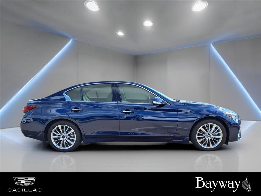 2021 INFINITI Q50 3.0t LUXE Blue at North Houston Mitsubishi