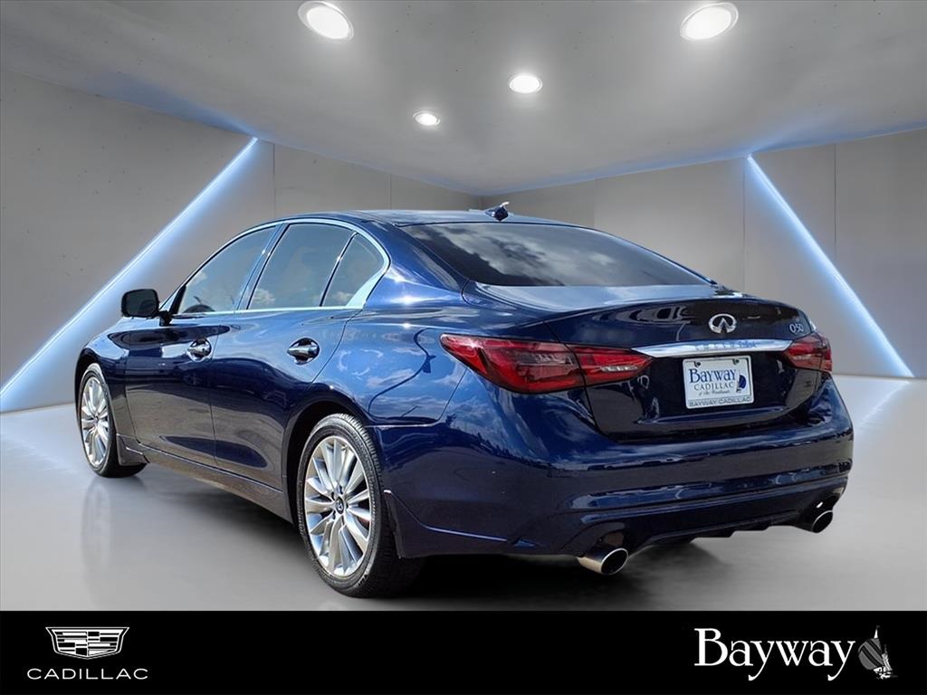 2021 INFINITI Q50 3.0t LUXE Blue at North Houston Mitsubishi