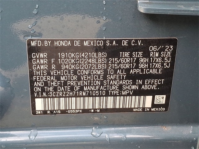 2024 Honda HR-V EX-L for sale at PATRIOT BUICK GMC OF BOYERTOWN