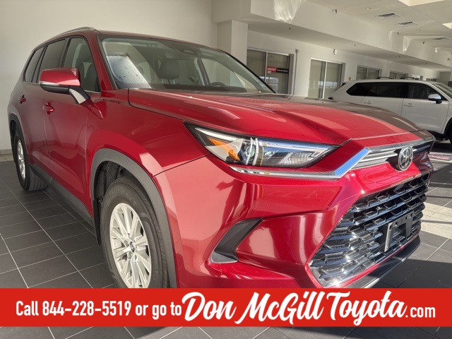 2024 Toyota Grand Highlander XLE Red at Don McGill Toyota