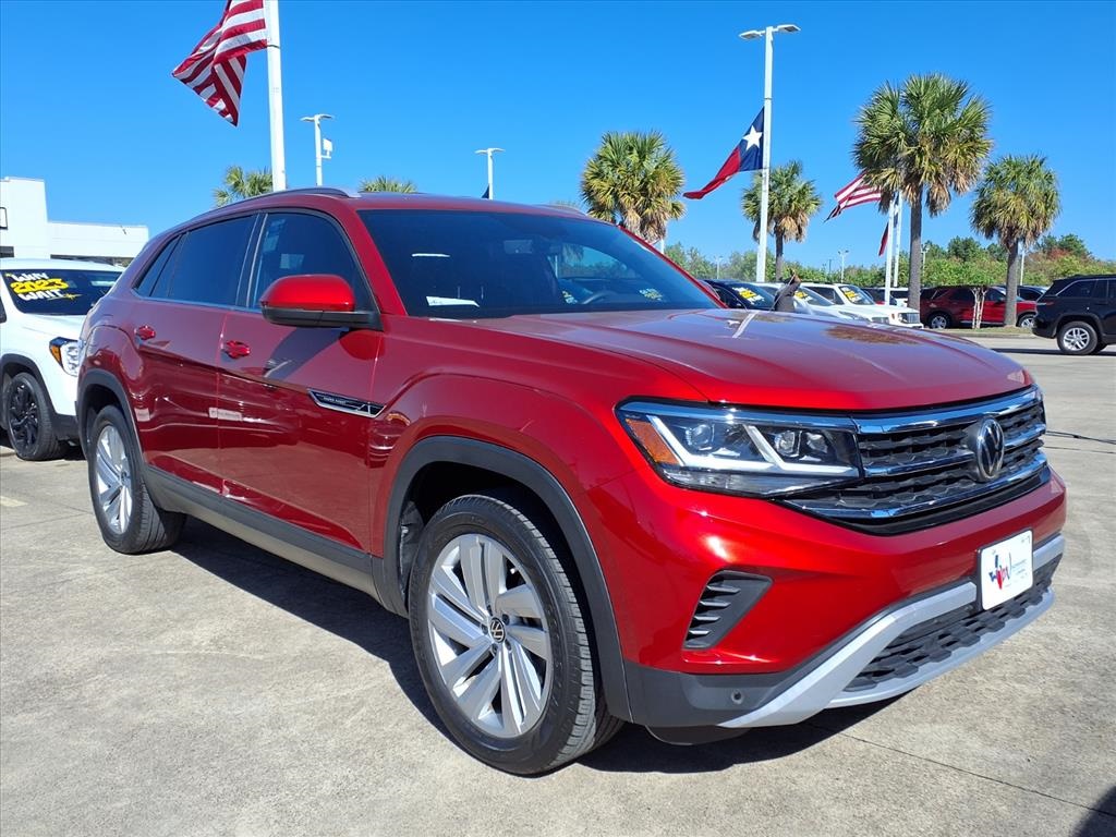 2022 Volkswagen Atlas Cross Sport 3.6L V6 SE w/Technology Red at DeMontrond Auto Country