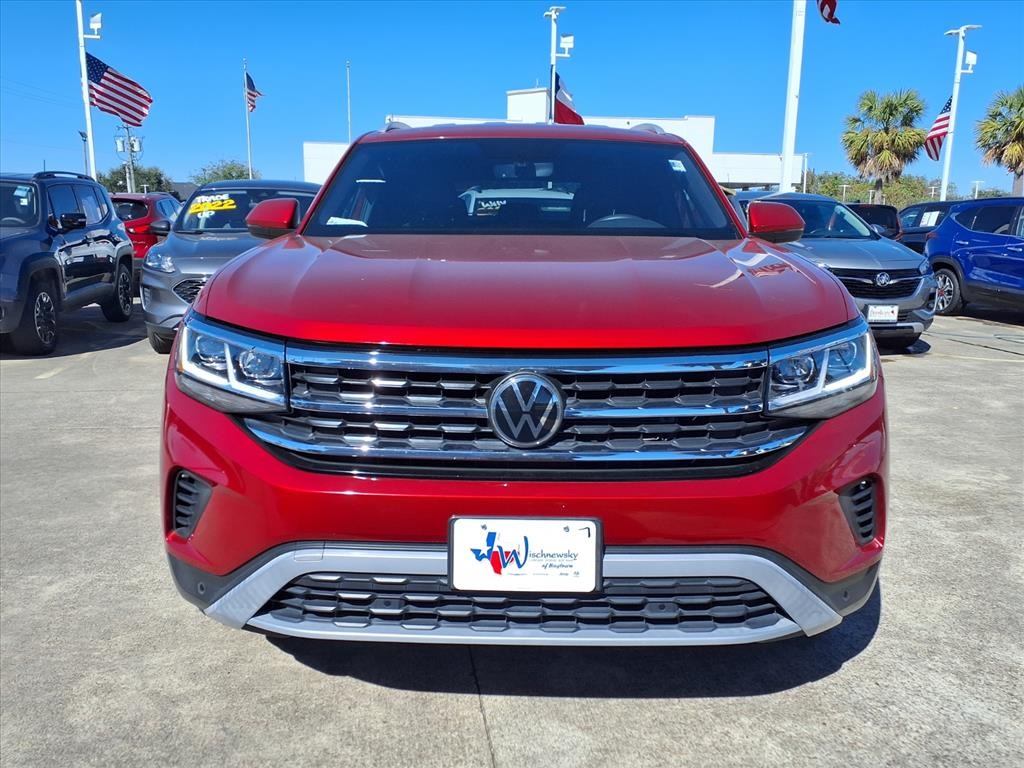 2022 Volkswagen Atlas Cross Sport 3.6L V6 SE w/Technology Red at DeMontrond Auto Country